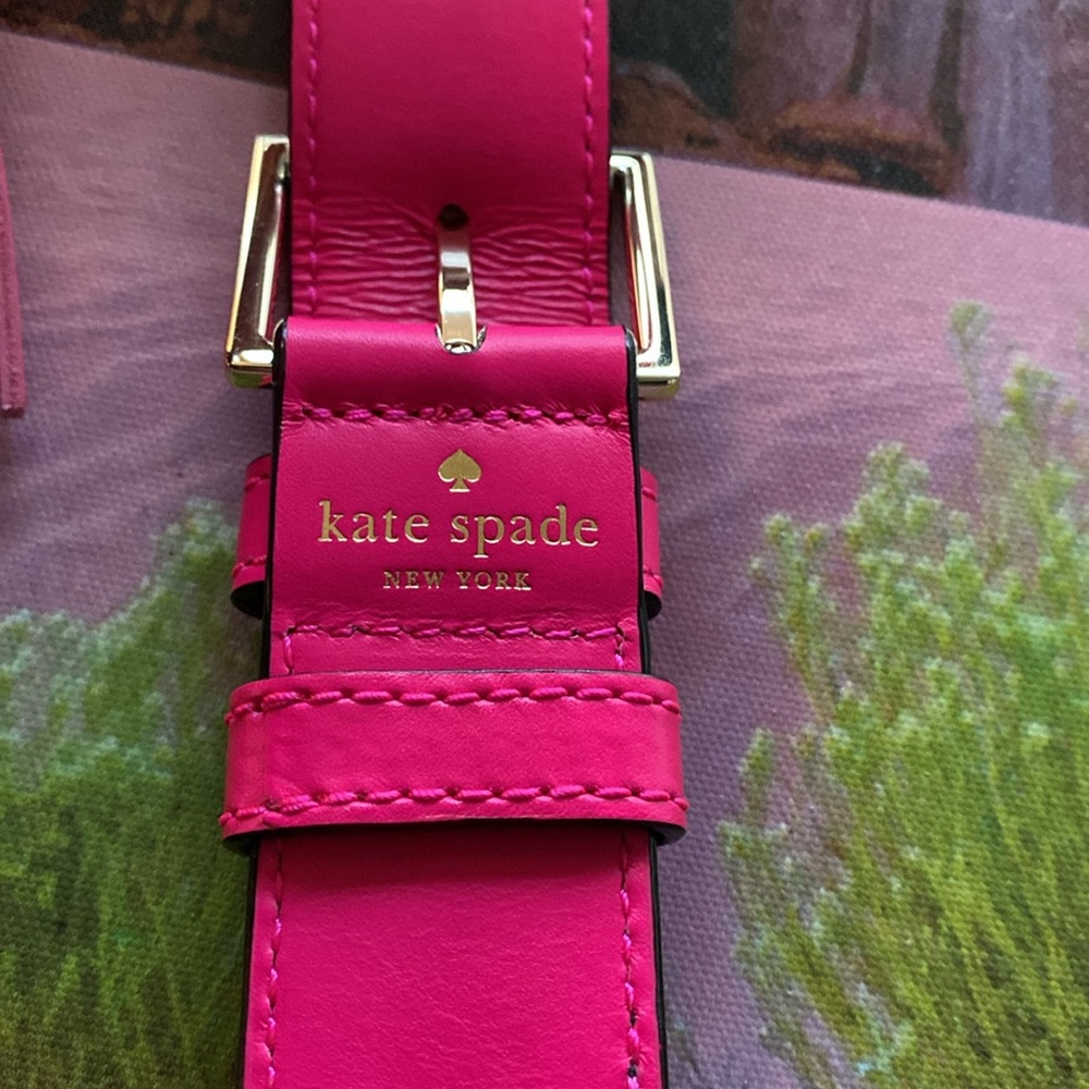 Reduced KATE SPADE New York Tassel Key Fob color block handbag strap.